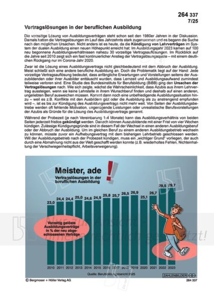 Vertragslösungen in der beruflichen Ausbildung