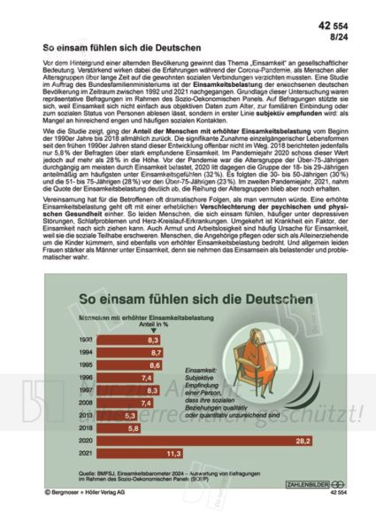 So einsam fühlen sich die Deutschen