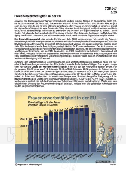 Frauenerwerbstätigkeit in der EU