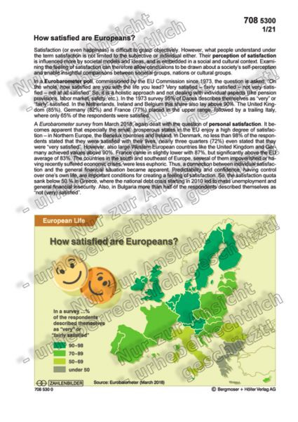 How satisfied are Europeans?