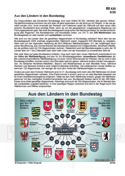 Aus den Ländern in den Bundestag