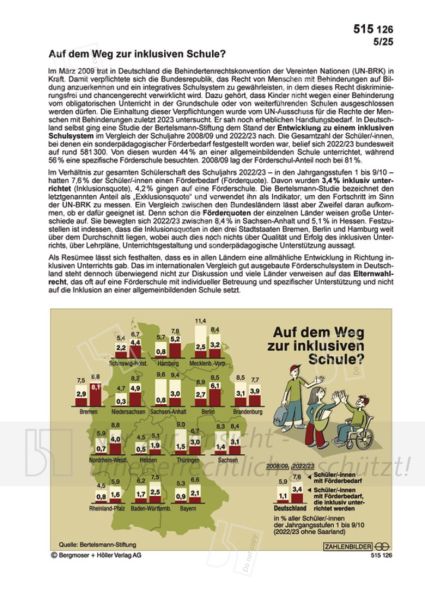 Auf dem Weg zur inklusiven Schule?