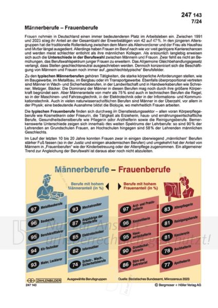 Männerberufe - Frauenberufe