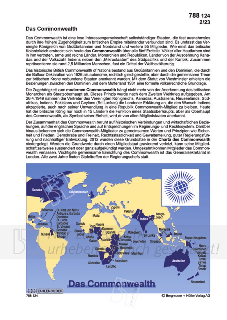 Das Commonwealth Internationale Organisationen International Welt