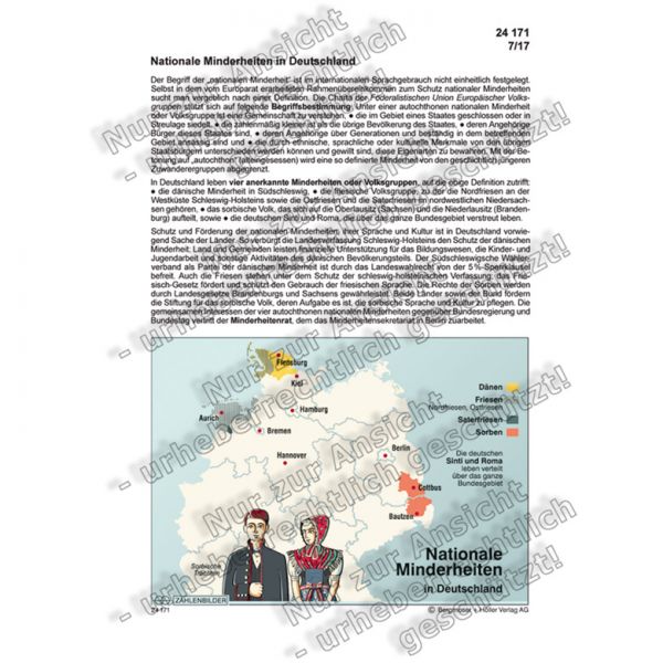 Nationale Minderheiten in Deutschland | Gebiet und Bevölkerung