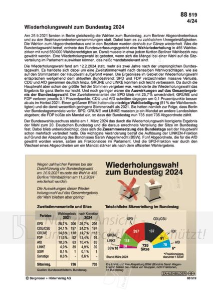 Wiederholungswahl zum Bundestag 2024