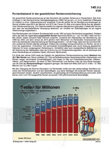 Rentenbestand in der gesetzlichen Rentenversicherung
