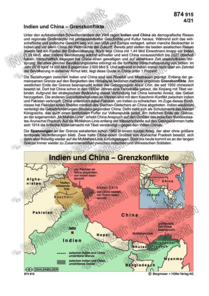 Indien und China – Grenzkonflikte