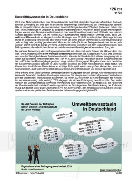 Umweltbewusstsein in Deutschland