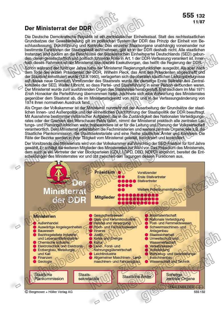 Der Ministerrat der DDR Deutsche Geschichte Politik Deutschland