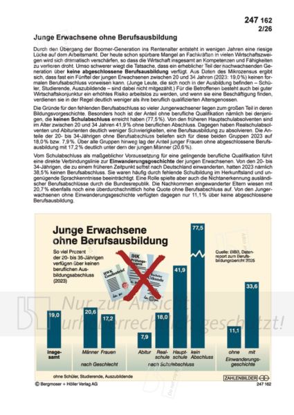 Junge Erwachsene ohne Berufsausbildung