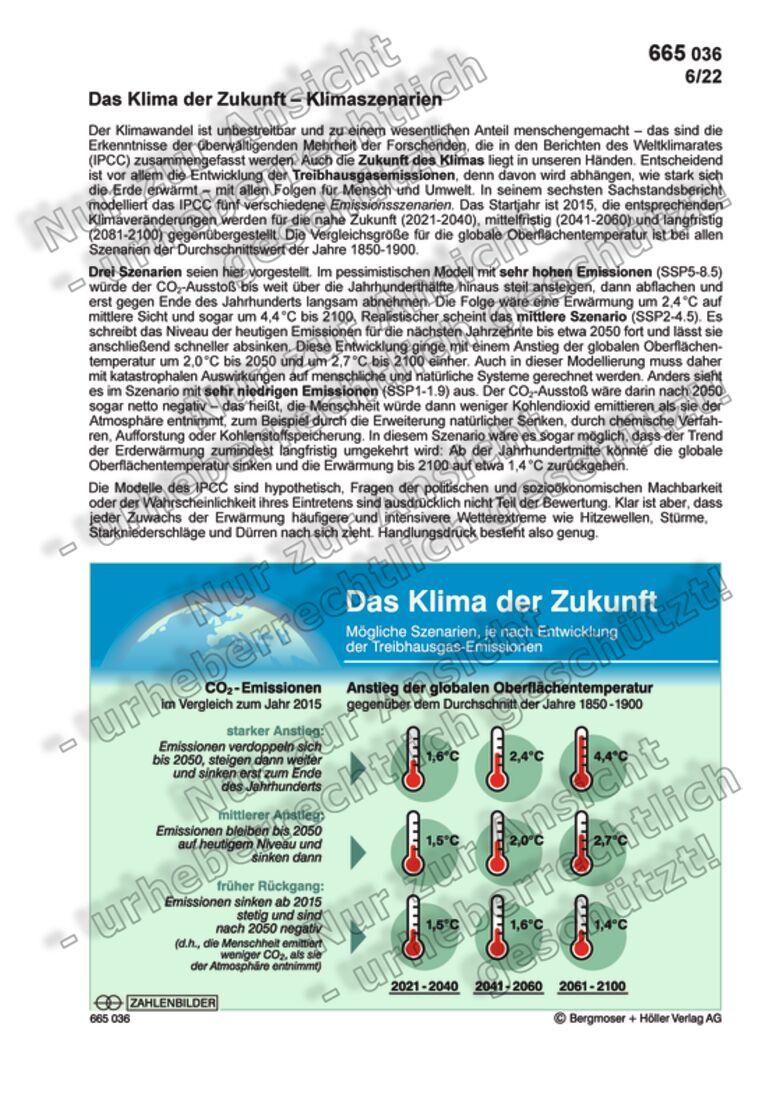 Das Klima Der Zukunft – Klimaszenarien | Rohstoff- Und ...