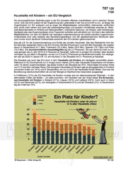 Haushalte mit Kindern - ein EU-Vergleich