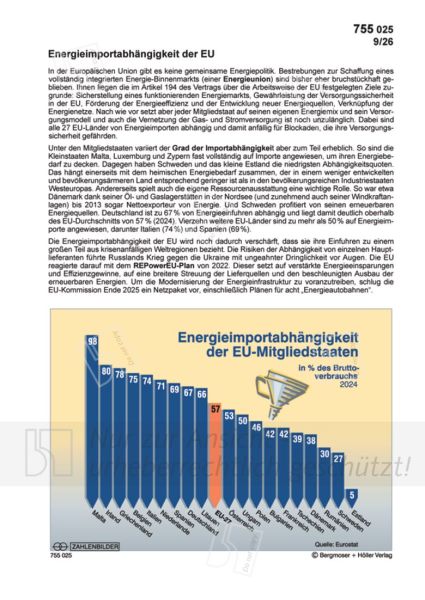 Energieimportabhängigkeit der EU