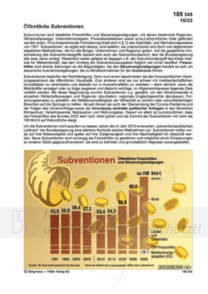 Öffentliche Subventionen