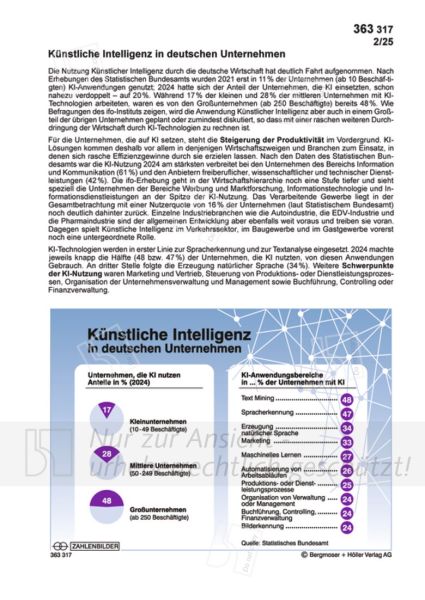 Künstliche Intelligenz in deutschen Unternehmen