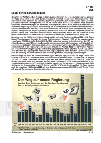 Dauer der Regierungsbildung
