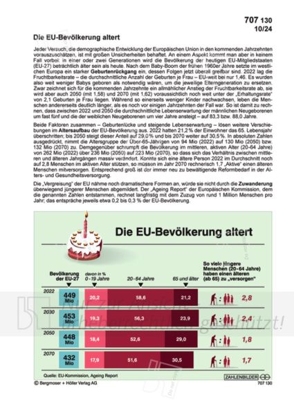 Die EU-Bevölkerung altert